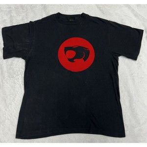 Vintage Thundercats 1999 Single Stitch Shirt Sz L Warner Bros Cartoon 90s Black